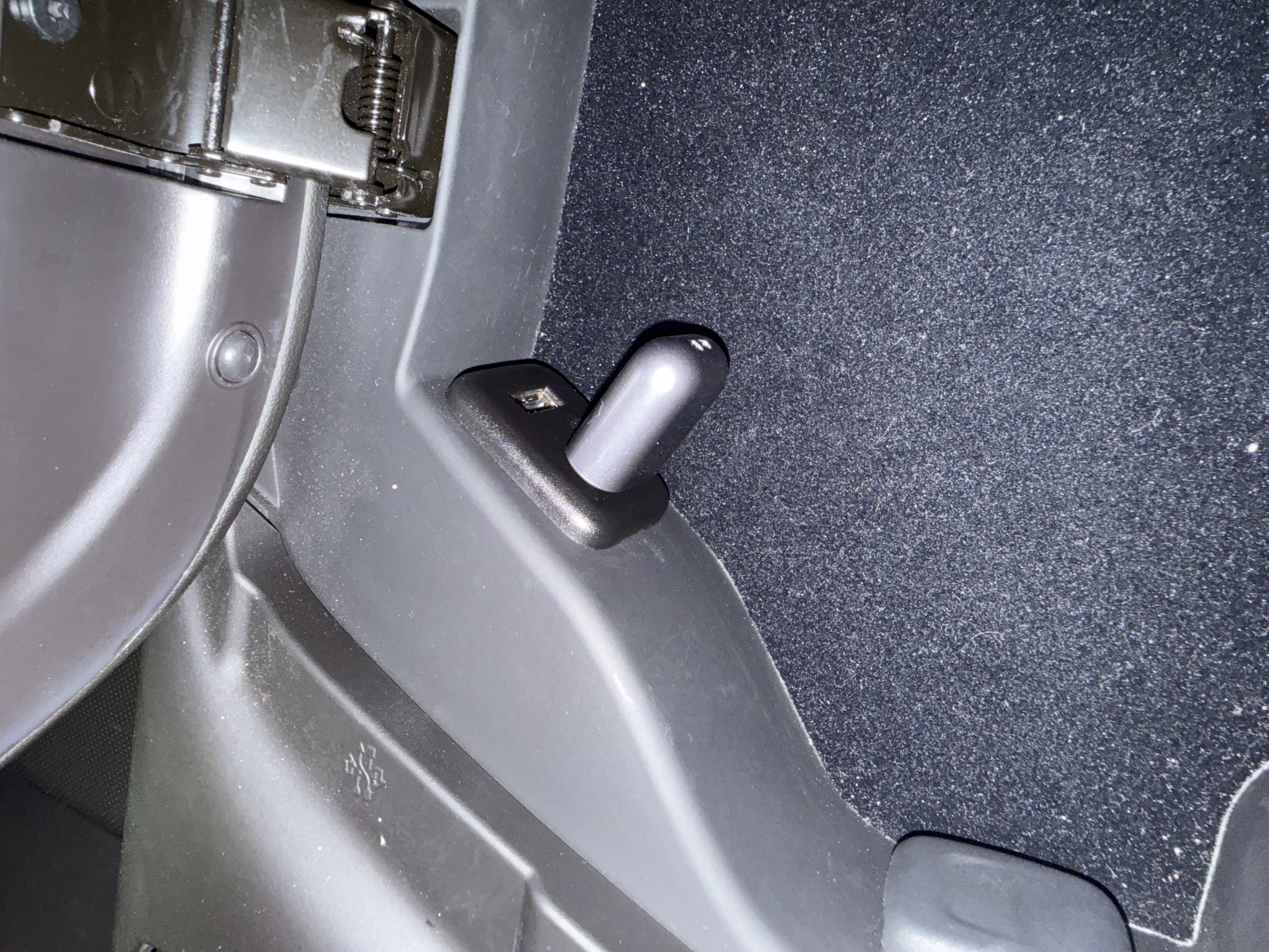 Wireless CarPlay adapter connected in the center console